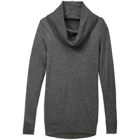 Athleta Sweaters - Athleta Ashland Charcoal Heather Cowl Neck Sweater